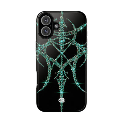 Teal Cyber Sigil · Tough Phone Case for iPhone · Teal