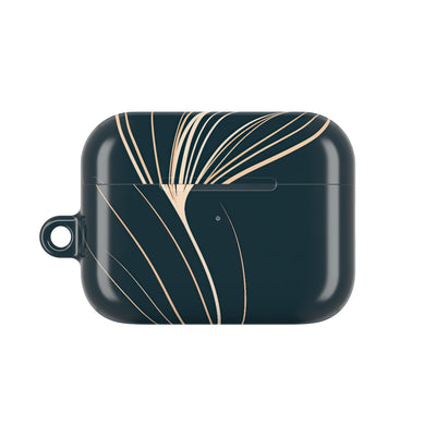 Botanical Contour · Hard Case for AirPods & AirPods Pro · Teal