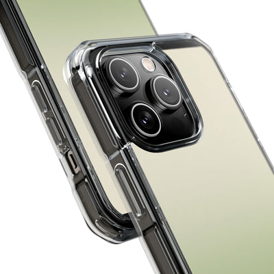 Muted Sage Ombre · Clear Impact Magnetic Phone Case for iPhone · Green