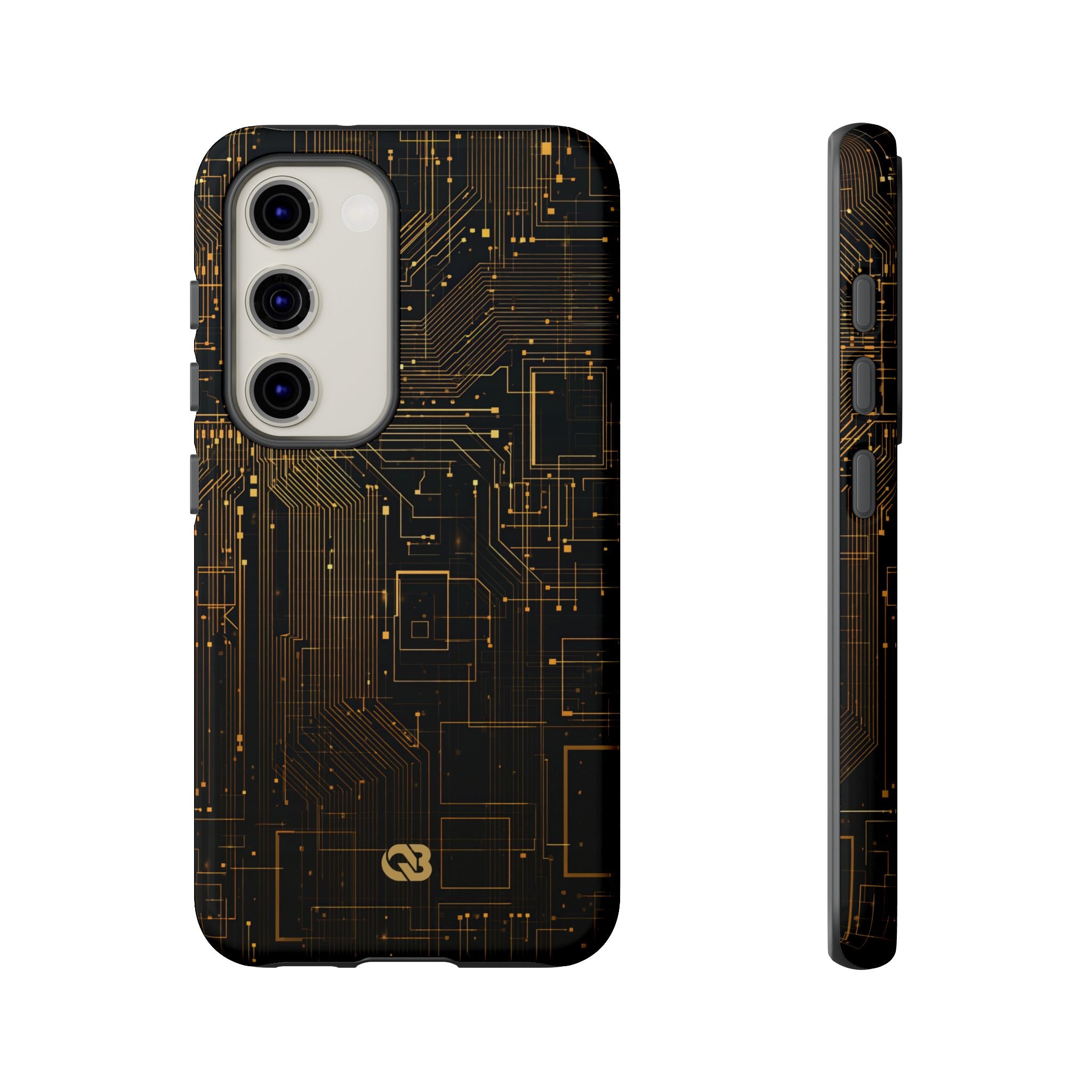 Gold Tough Phone Case for Samsung - Amber Core Mainframe