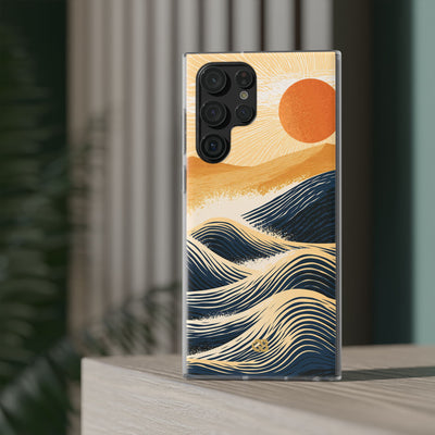 Blue Lite Phone Case for Samsung - Kyoto Cresting Tide