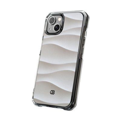 White Impact MagSafe Phone Case for iPhone - Arctic Flow Ridges