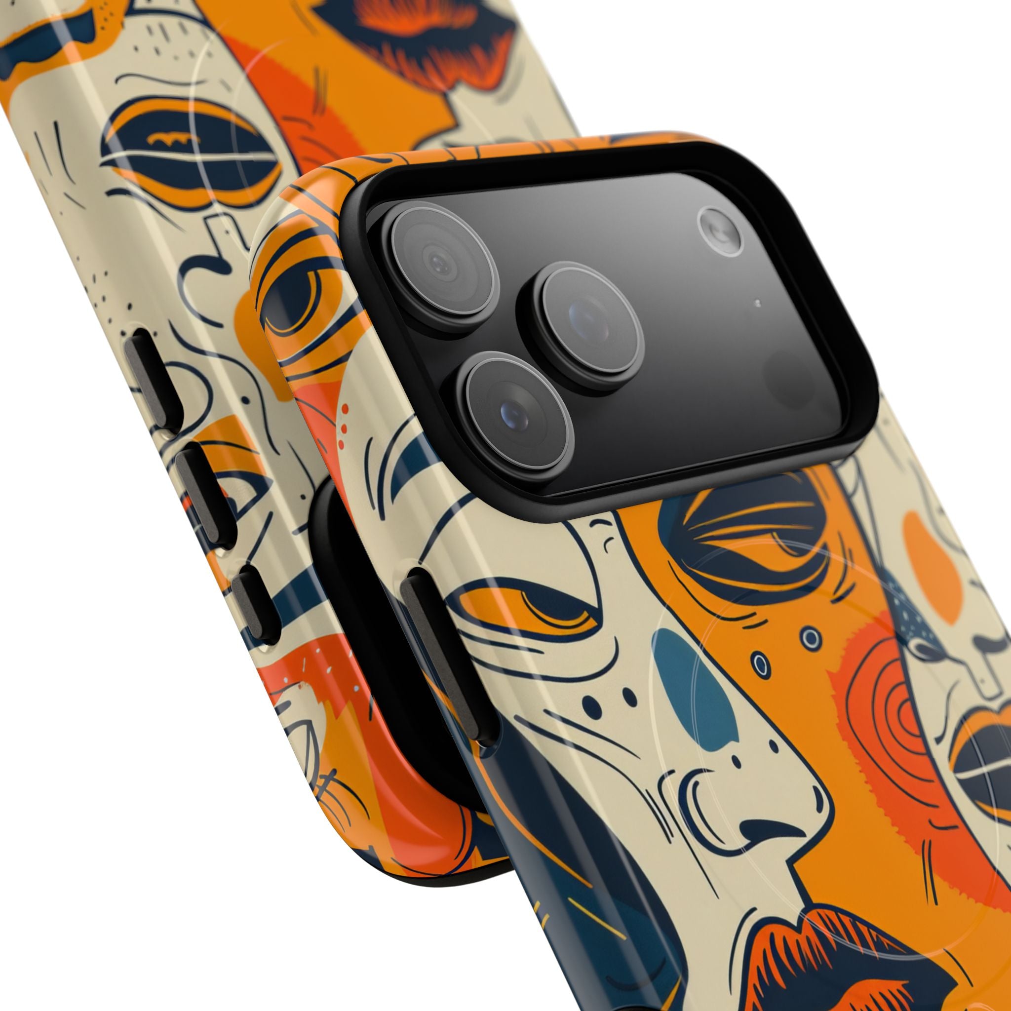 Tangled Faces Sunset iPhone 17 Pro Max Case - Tough+ - CASE•BOB