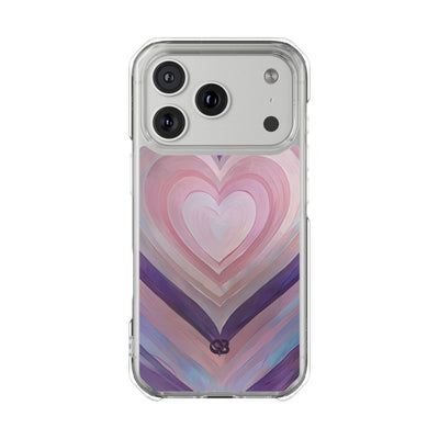 Lavender Pulse Hearts · Impact Magsafe