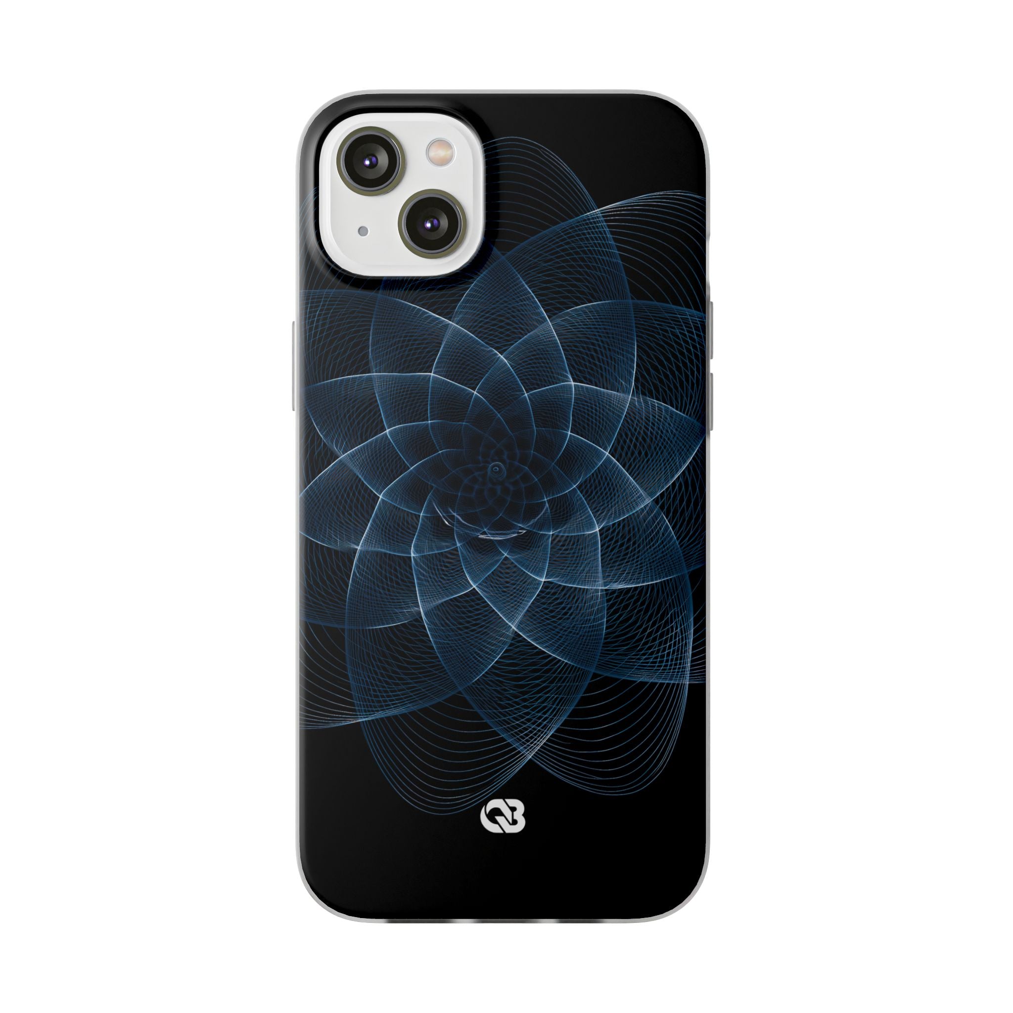 Blue Lite Phone Case for iPhone - Cobalt Geometric Bloom