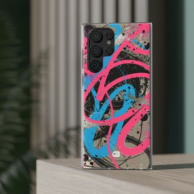 Cyber Splatter Flow · Lite Phone Case for Samsung · Pink
