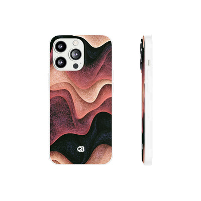 Rose Contour Waves · Lite Phone Case for iPhone ·  Pink