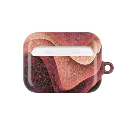 Rose Contour Waves · Hard Case for AirPods & AirPods Pro · Pink