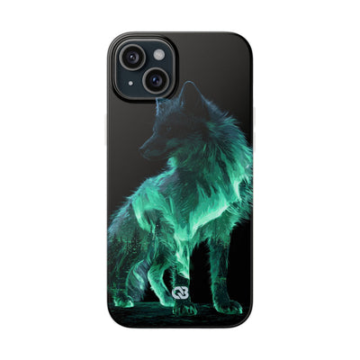 Nordic Aurora Fox · Lite Phone Case for iPhone ·  Teal