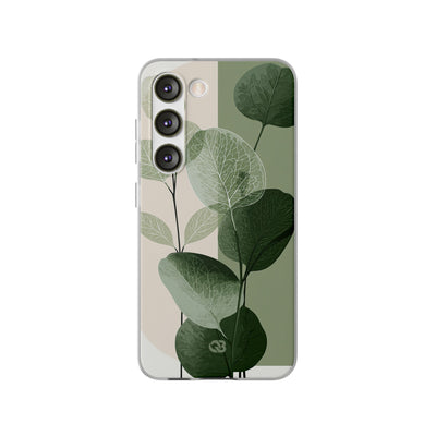 Green Lite Phone Case for Samsung - Sage Leaf Skeletals