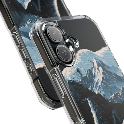 Nordic Arctic Bear · Clear Impact Magnetic Phone Case for iPhone · Black