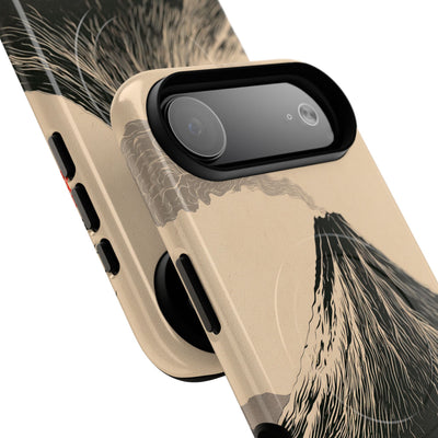 Beige Tough 2.0 Magsafe Phone Case for iPhone - Obsidian Ink Summit