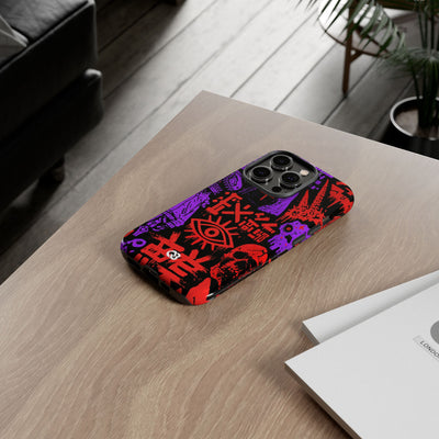 Underground Cyber Glyphs · Tough Phone Case for iPhone · Black