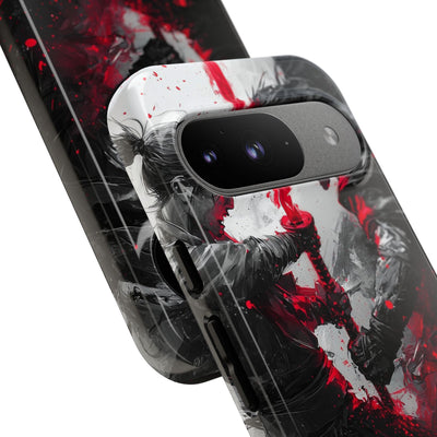 Shattered Crimson Duel · Tough Phone Case for Google Pixel