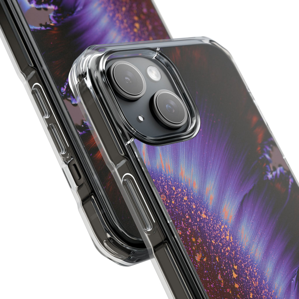 Ethereal Corona · Clear Impact Magnetic Phone Case for iPhone · Purple
