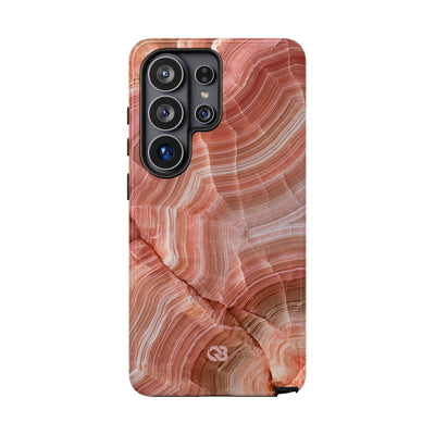 Blushing Rose Strata · Tough Phone Case for Samsung · Pink