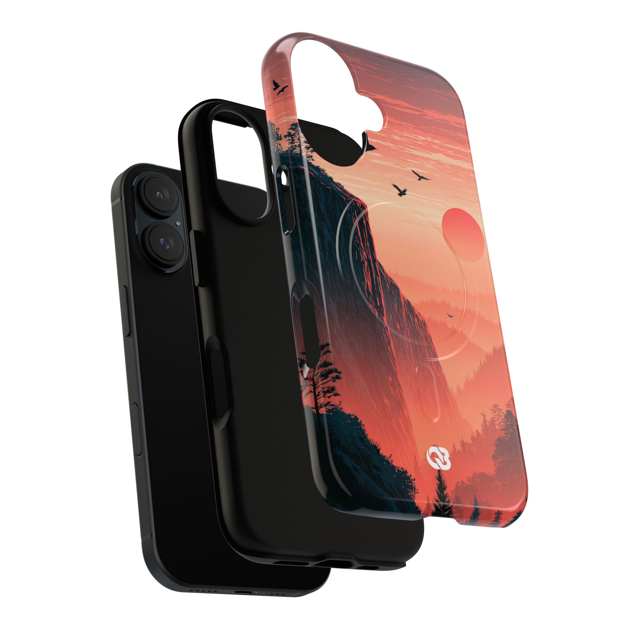 Orange Tough 2.0 Magsafe Phone Case for iPhone - Crimson Ridge Flight