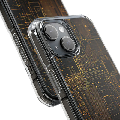 Gold Impact MagSafe Phone Case for iPhone - Amber Core Mainframe