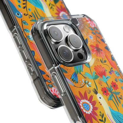 Farverige Fugle Bloom iPhone 16 Pro Cover - Impact
