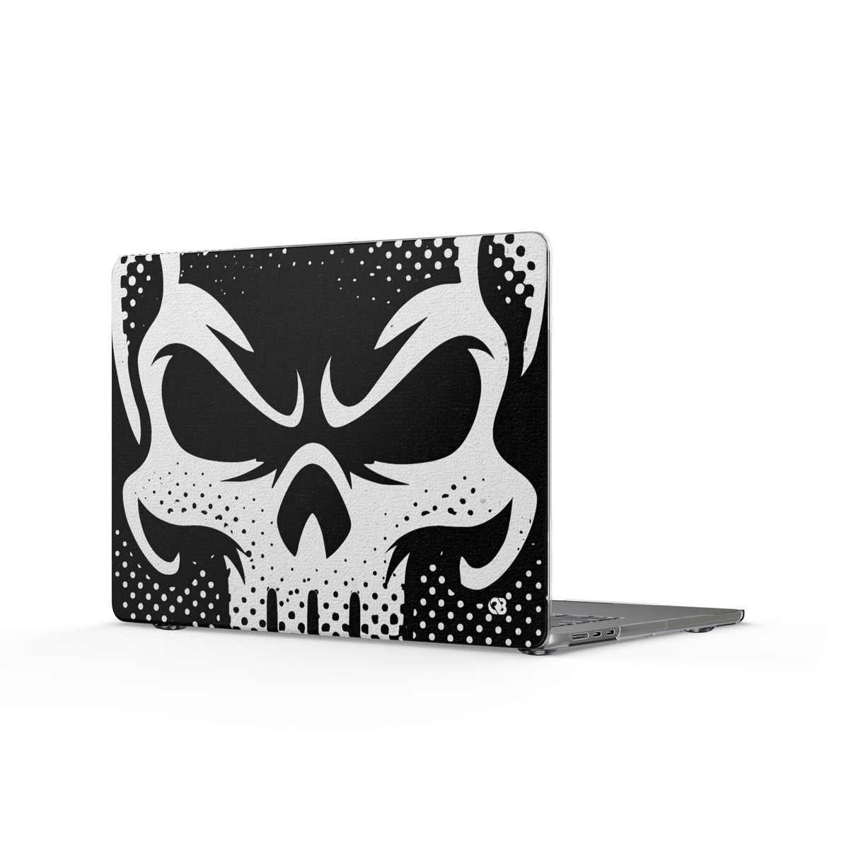 Phantom Halftone · Clear Hard Case for MacBook · Black