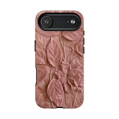 Blush Rose Relief · Tough 2.0 Magnetic Phone Case for iPhone · Pink