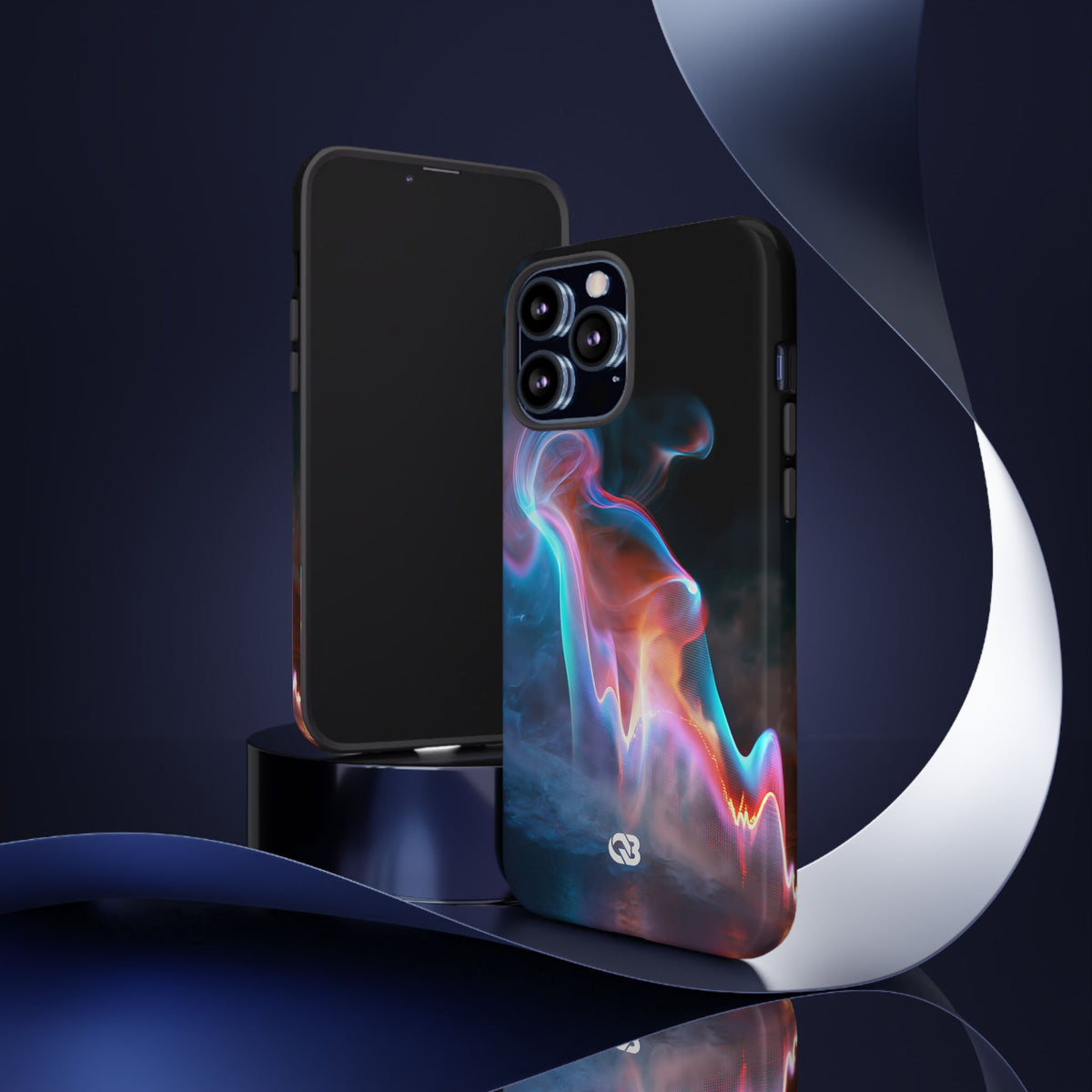 Neon Waveform · Tough Phone Case for iPhone · Black