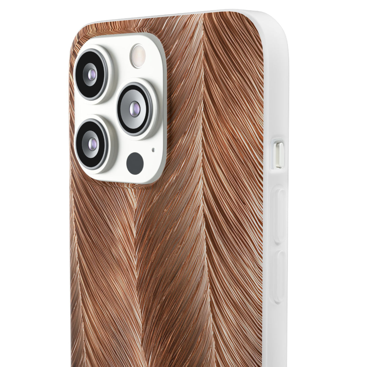 Rose Gold Weave · Lite Phone Case for iPhone ·  Brown