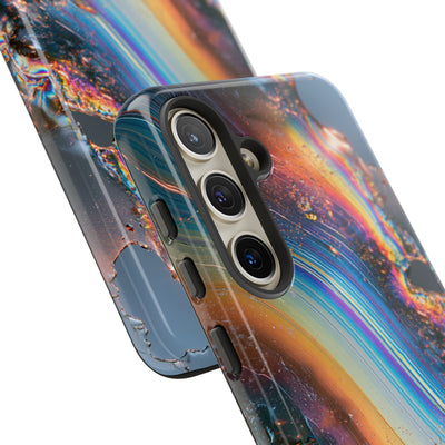 Prismatic Aura Flow · Tough Phone Case for Samsung · Blue