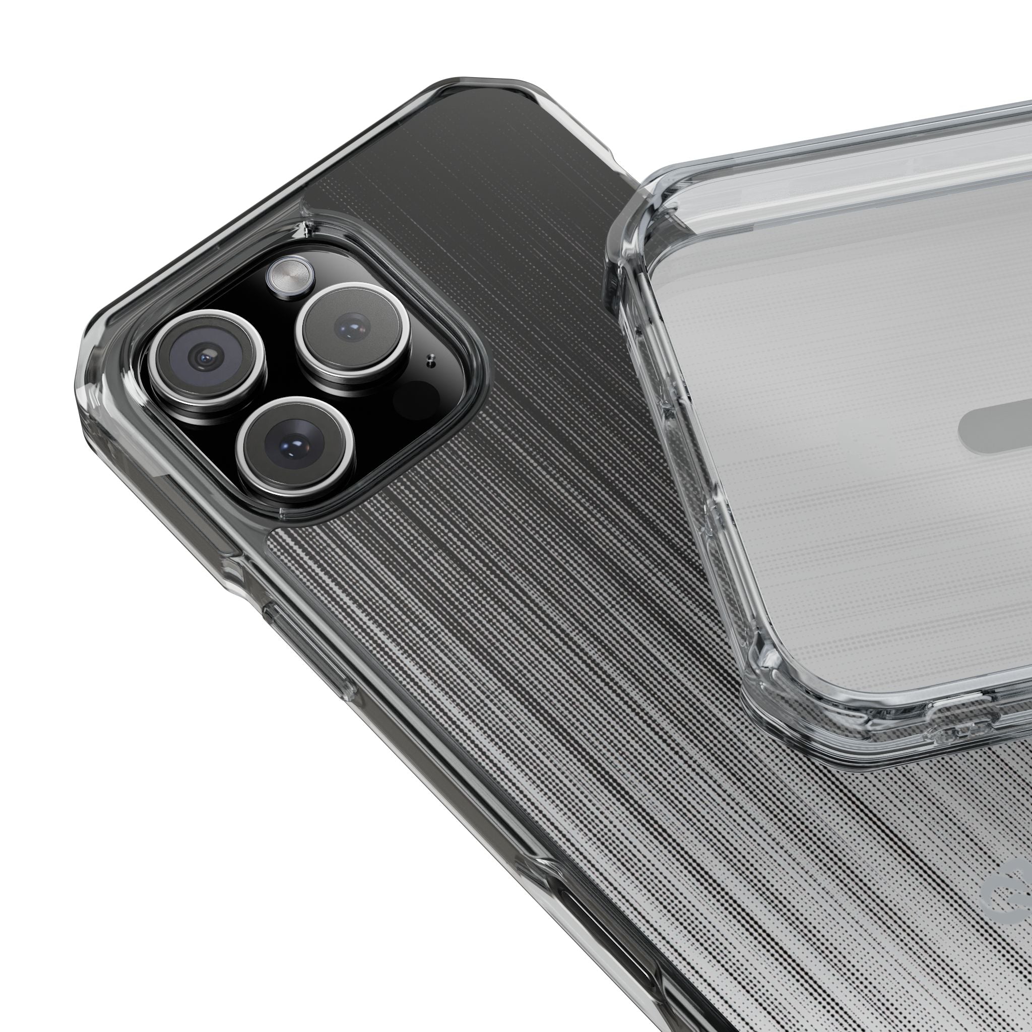 Grey Impact MagSafe Phone Case for iPhone - Static Vertical Dither