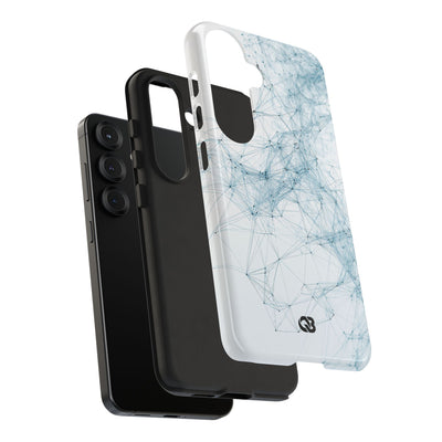 Blue Tough Phone Case for Samsung - Glacial Neural Web