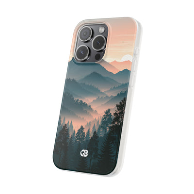 Teal Lite Phone Case for iPhone - Alpine Teal Horizon