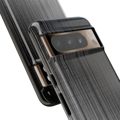Grey Tough Phone Case for Google Pixel - Static Vertical Dither