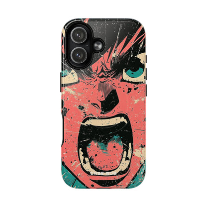 Screaming Face Pink iPhone 17 Case - Tough+ - CASE•BOB