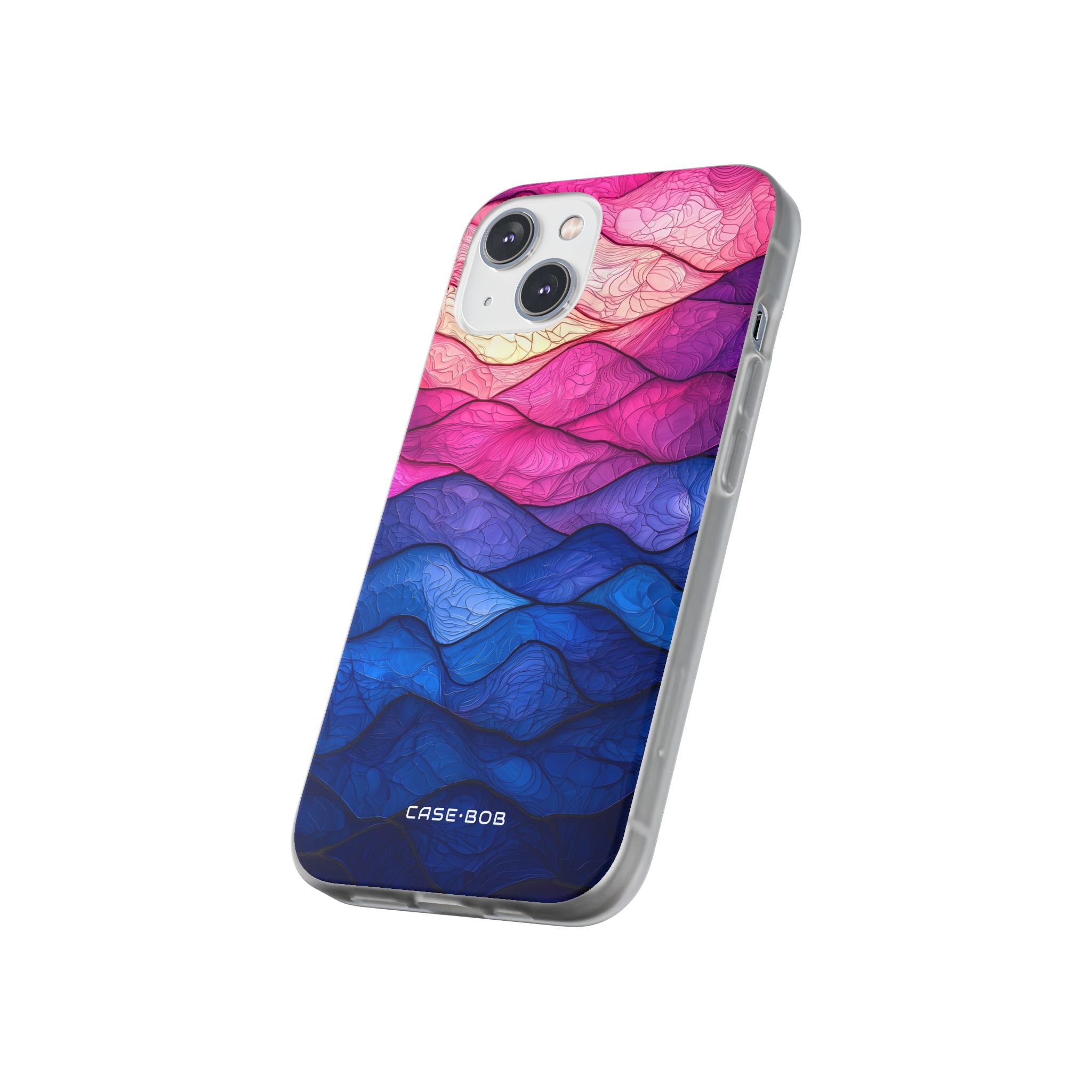 Wavy Vein Gradient iPhone 14 Case - Soft