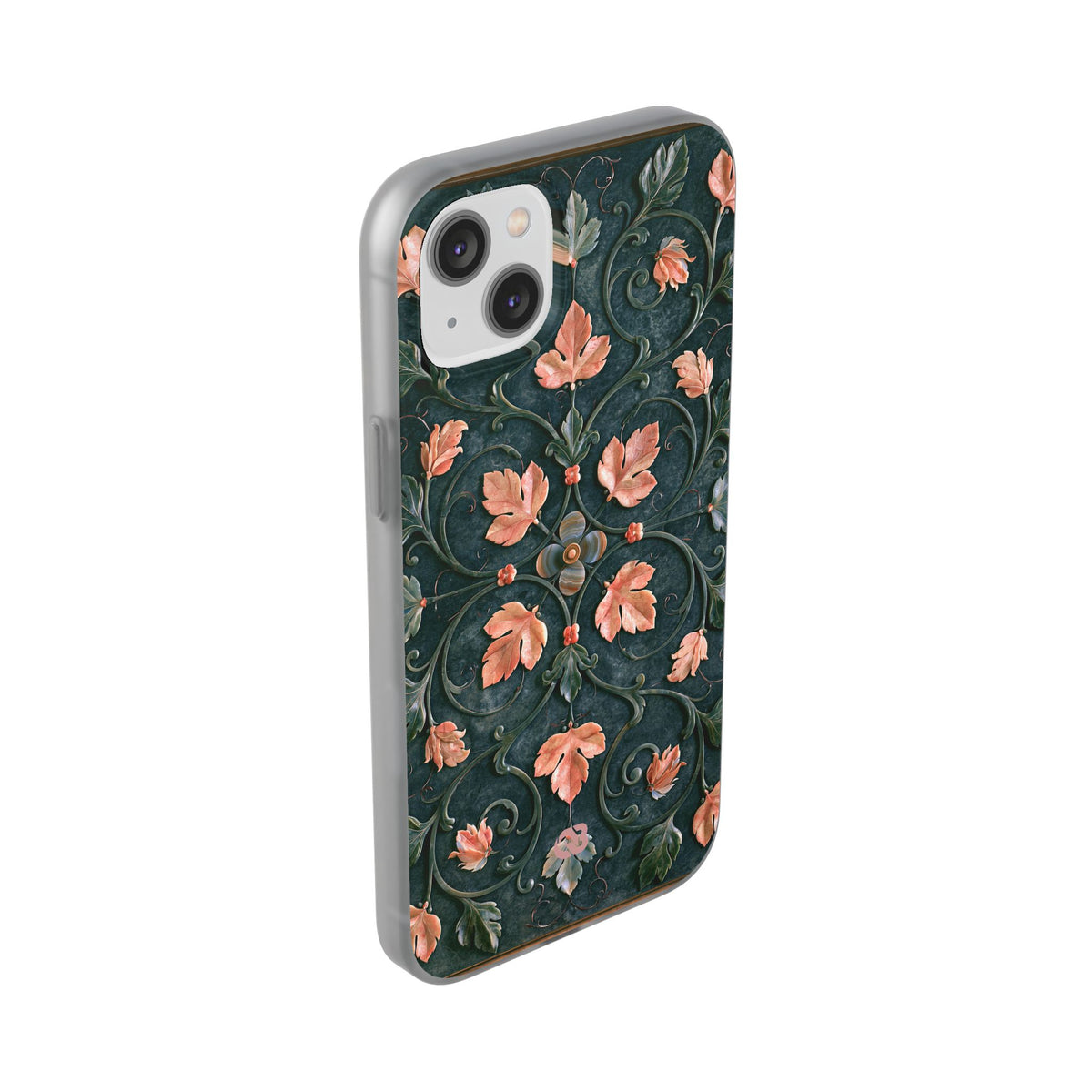 Florentine Rose Arabesque · Lite Phone Case for iPhone ·  Green