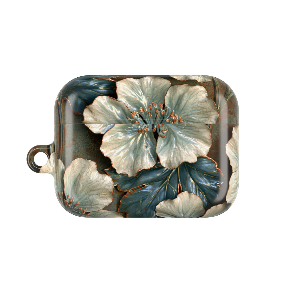 Gilded Blossom Reverie · Hard Case for AirPods & AirPods Pro · Teal