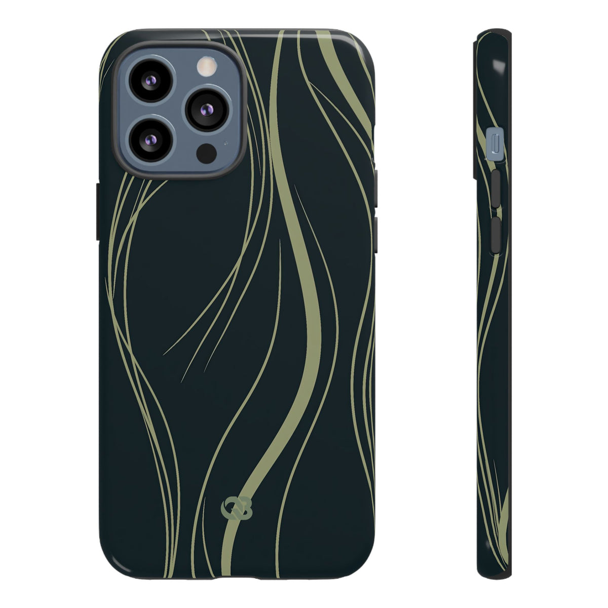 Serpentine Reeds · Tough Phone Case for iPhone · Green