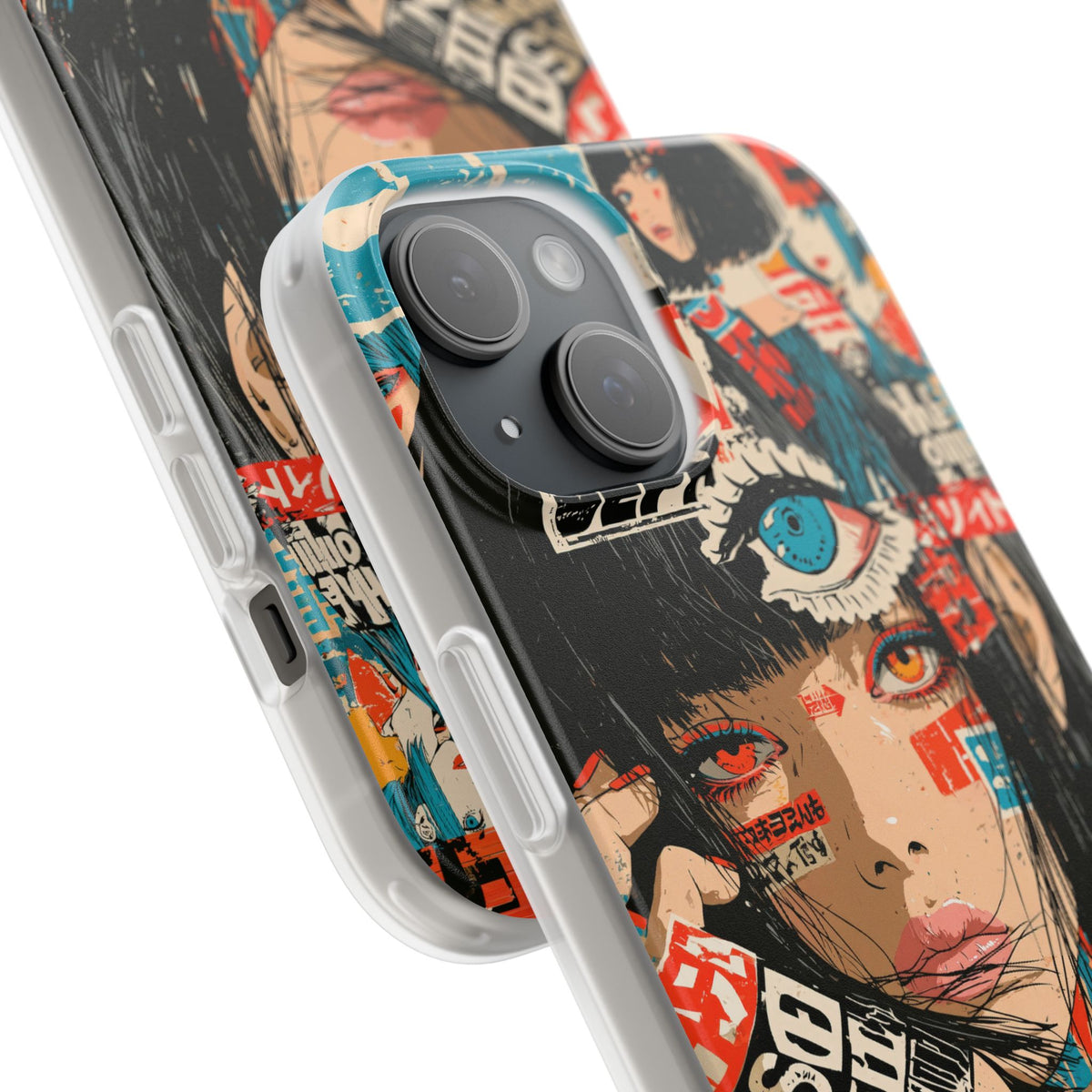 Shibuya Street Collage · Lite Phone Case for iPhone ·  Red