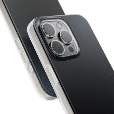 Black Lite Phone Case for iPhone - Midnight Brushed Grain