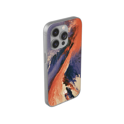 Solar Aura Drift · Lite Phone Case for iPhone ·  Orange