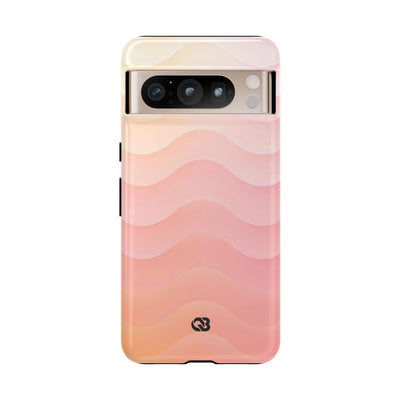 Blush Horizon Waves · Tough Phone Case for Pixel ·  Pink