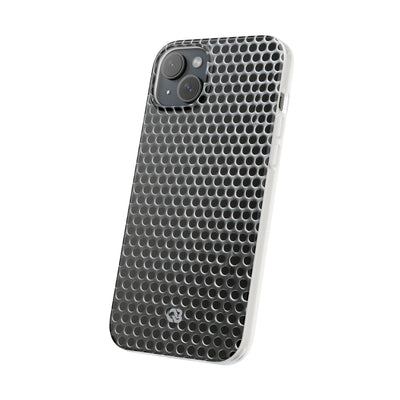 Silver Lite Phone Case for iPhone - Brutalist Steel Mesh