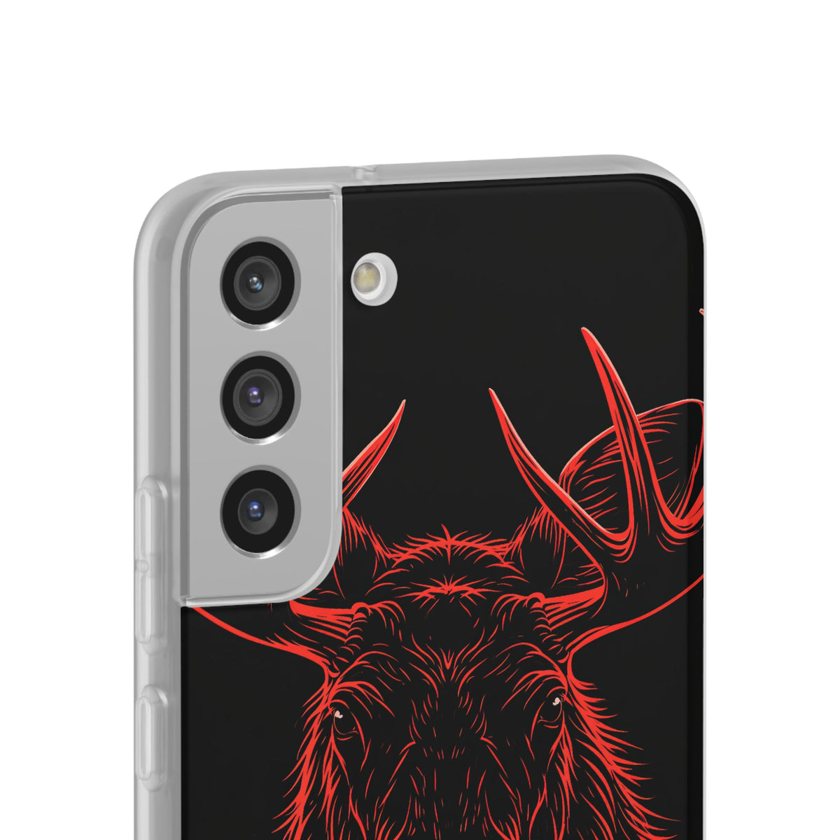 Nordic Moose Contour · Lite Phone Case for Samsung · Red