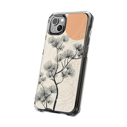 Spiky Tree Sunset iPhone 14 Plus Cover - Impact