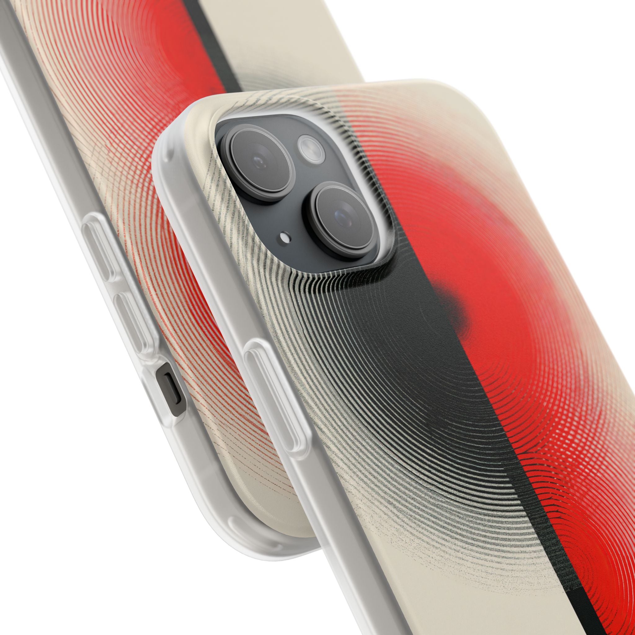 Red Lite Phone Case for iPhone - Split Signal Red