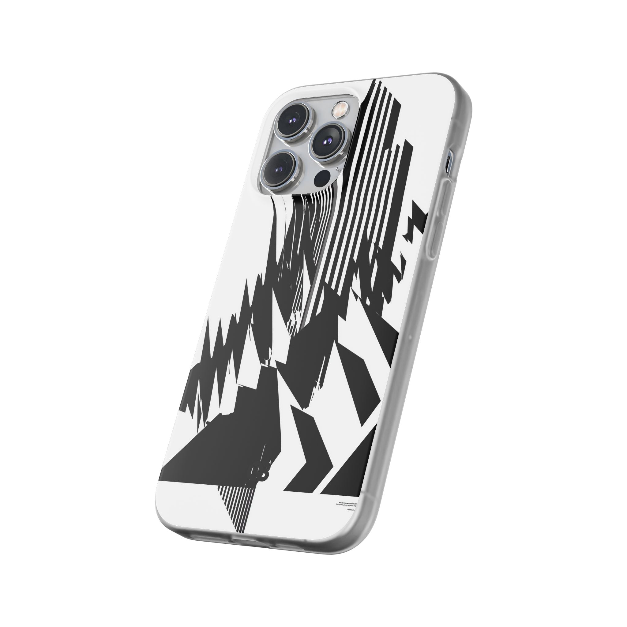 White Lite Phone Case for iPhone - Shattered Vector Spire
