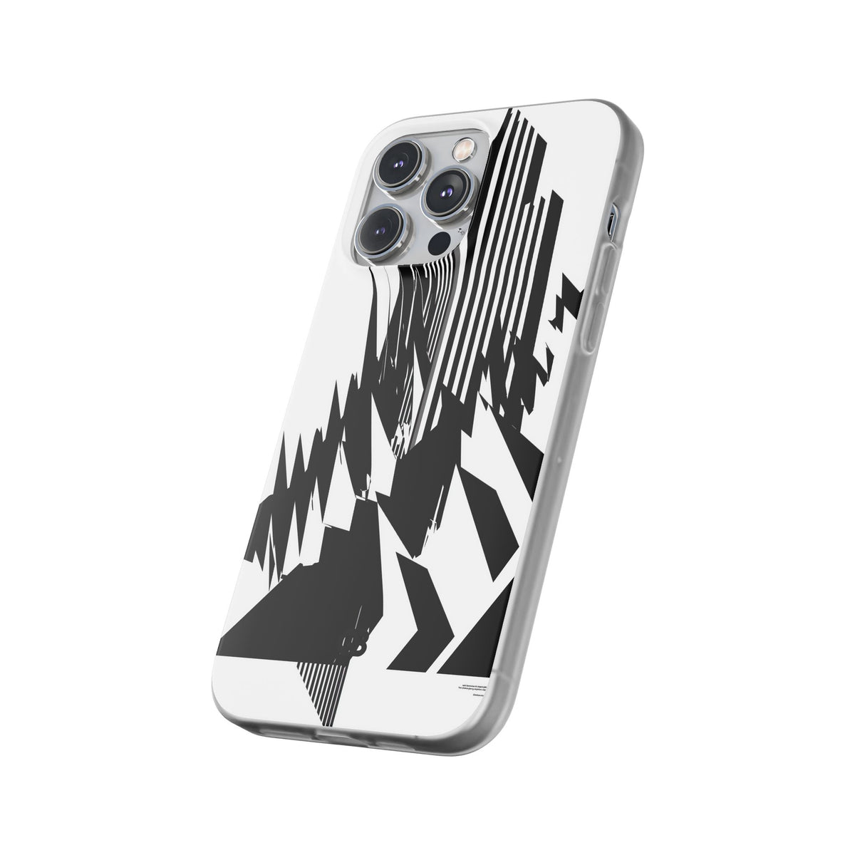 White Lite Phone Case for iPhone - Shattered Vector Spire