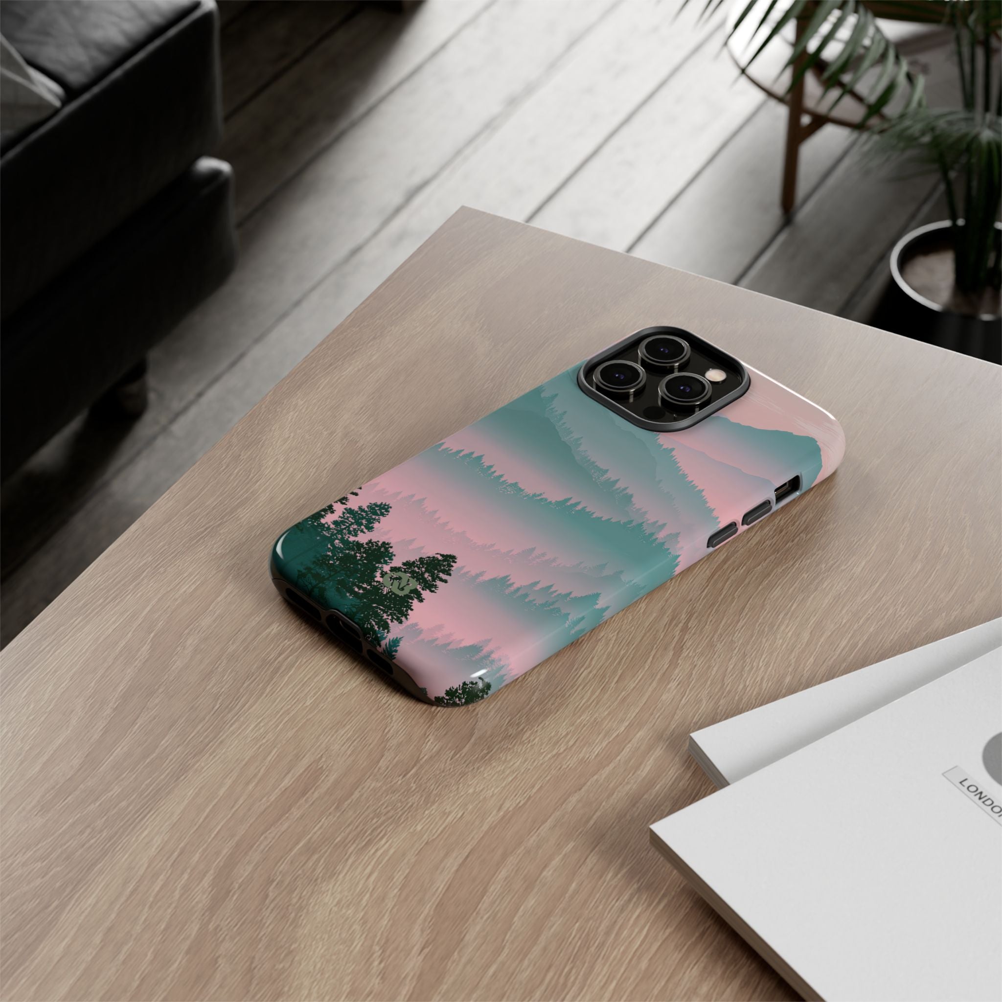 Teal Tough Phone Case for iPhone - Alpine Mist Teal