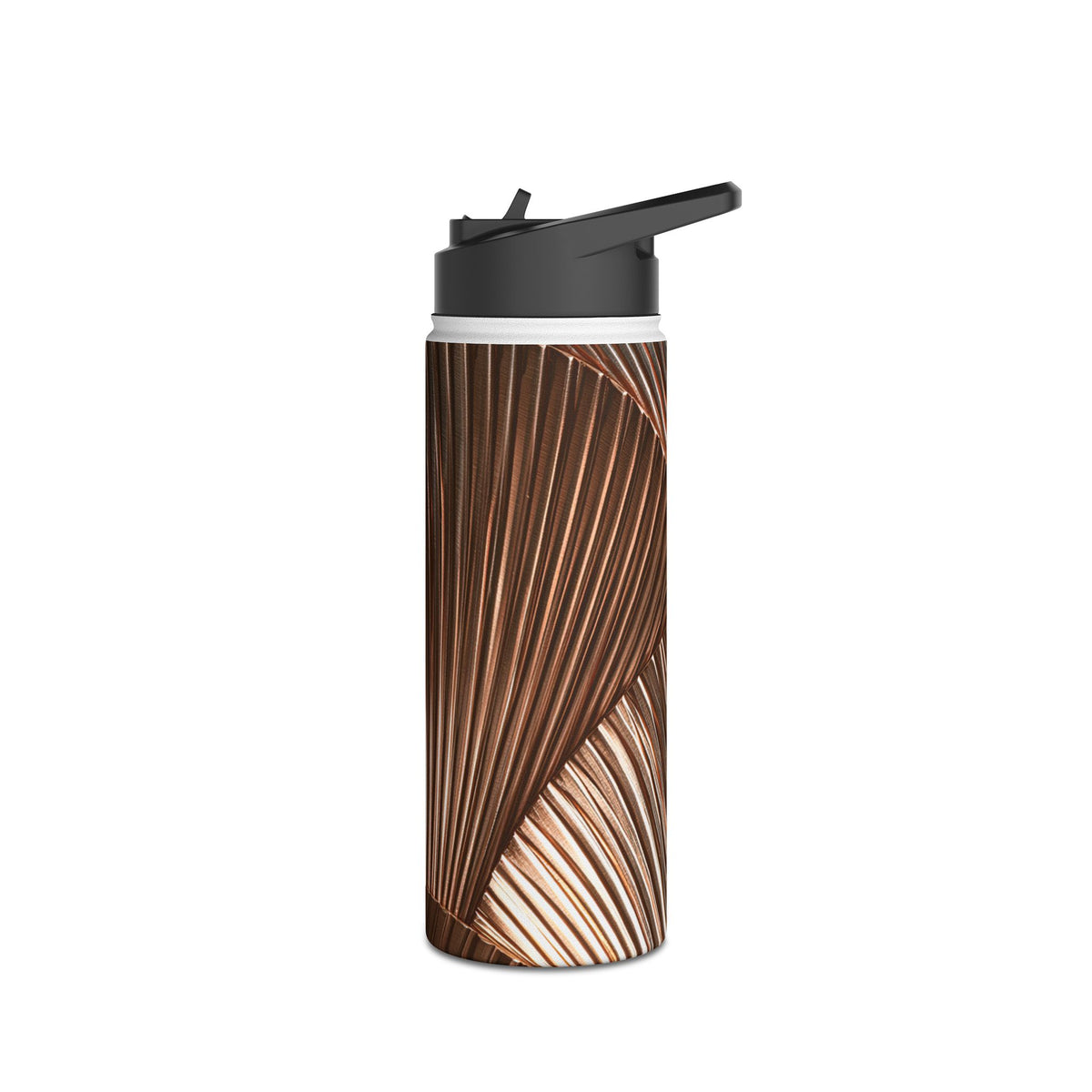 Rose Gilded Fan · Insulated Water Bottle · Gold