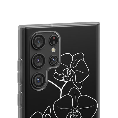 Black Lite Phone Case for Samsung - Noir Alabaster Orchid